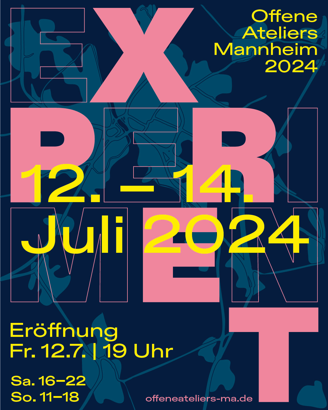 Flyer Offene Ateliers Mannheim 2024